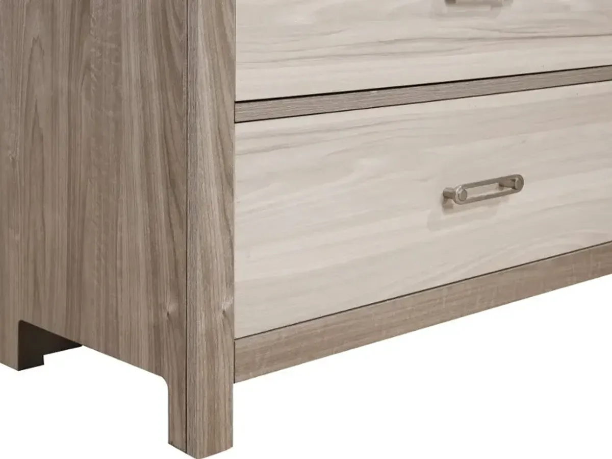 Aaray Two-Tone Natural Chest of Drawers