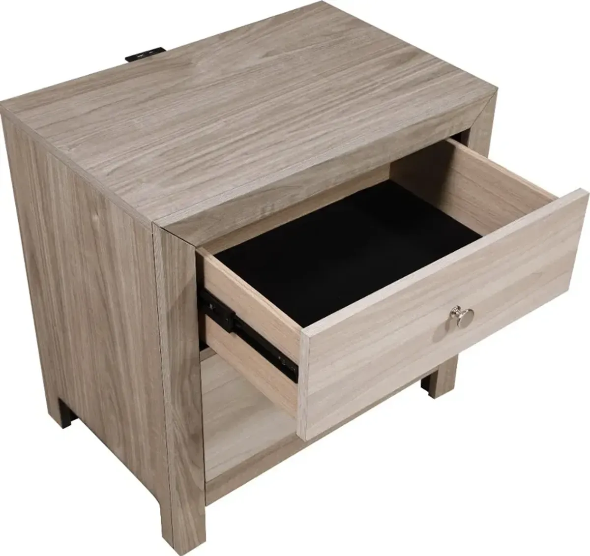 Aaray Two-Tone Natural Nightstand