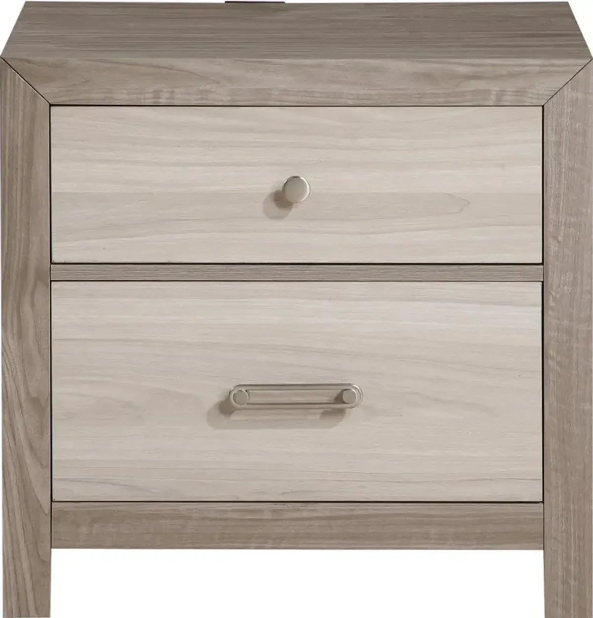 Aaray Two-Tone Natural Nightstand