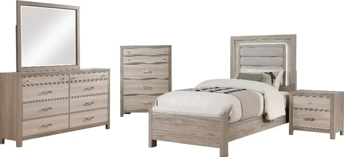 Aaray Natural Twin Bed