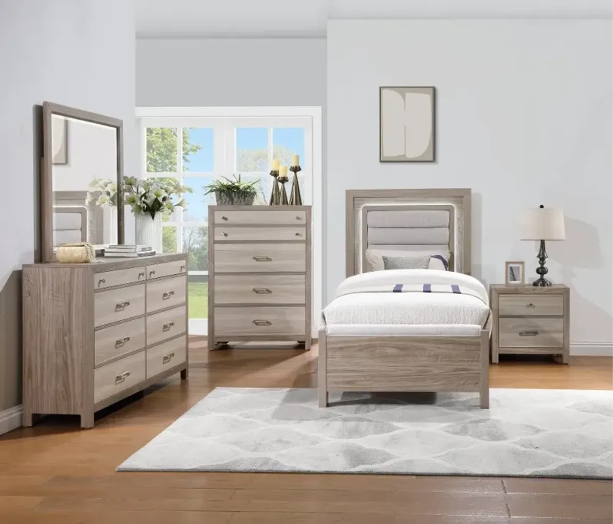 Aaray Natural Twin Bed