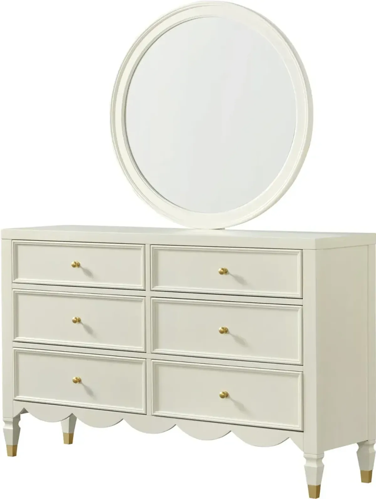 Olivia French White Dresser