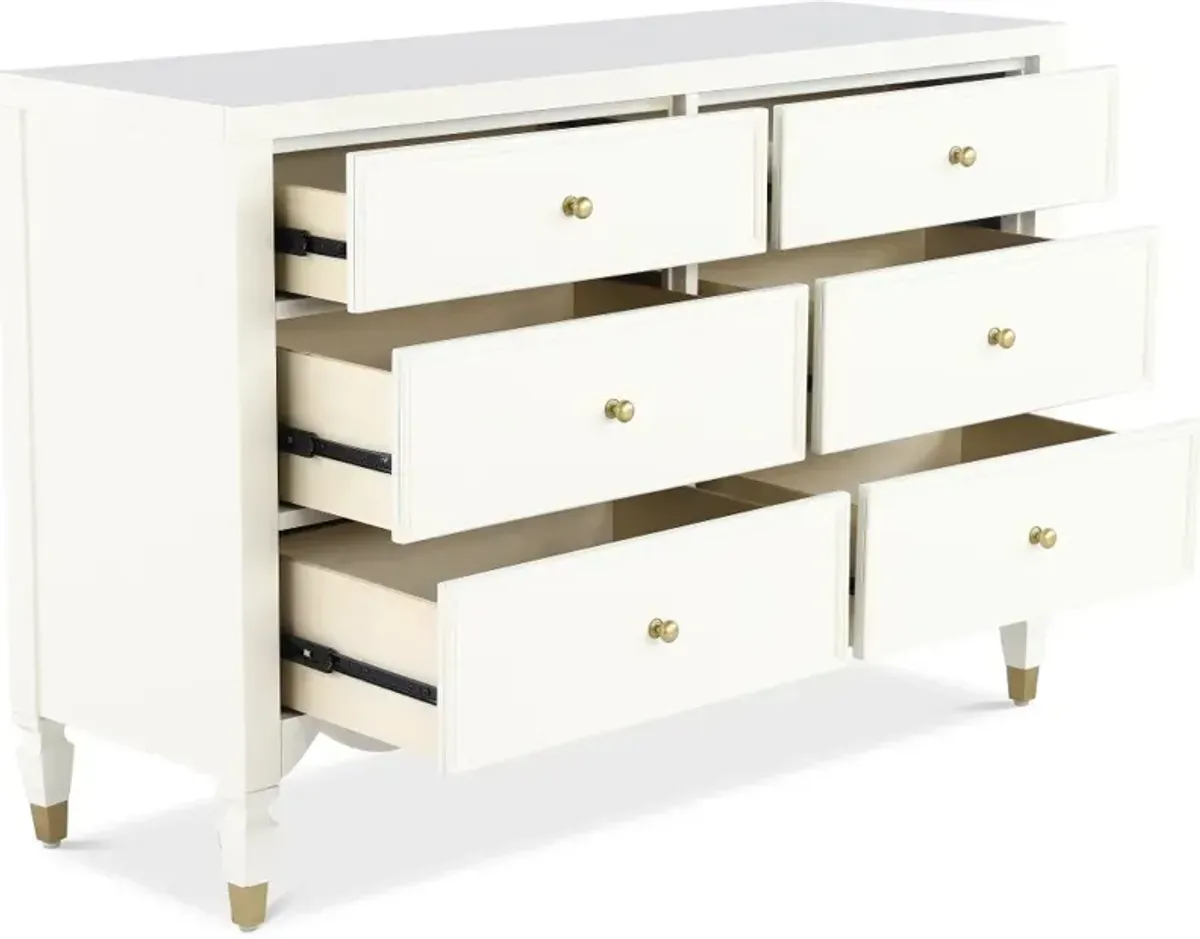 Olivia French White Dresser