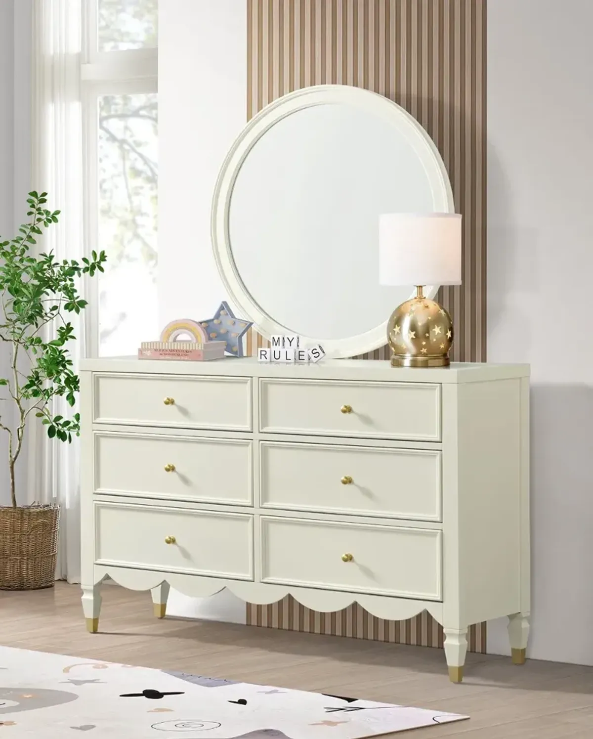 Olivia French White Dresser