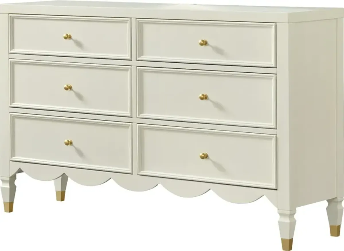 Olivia French White Dresser