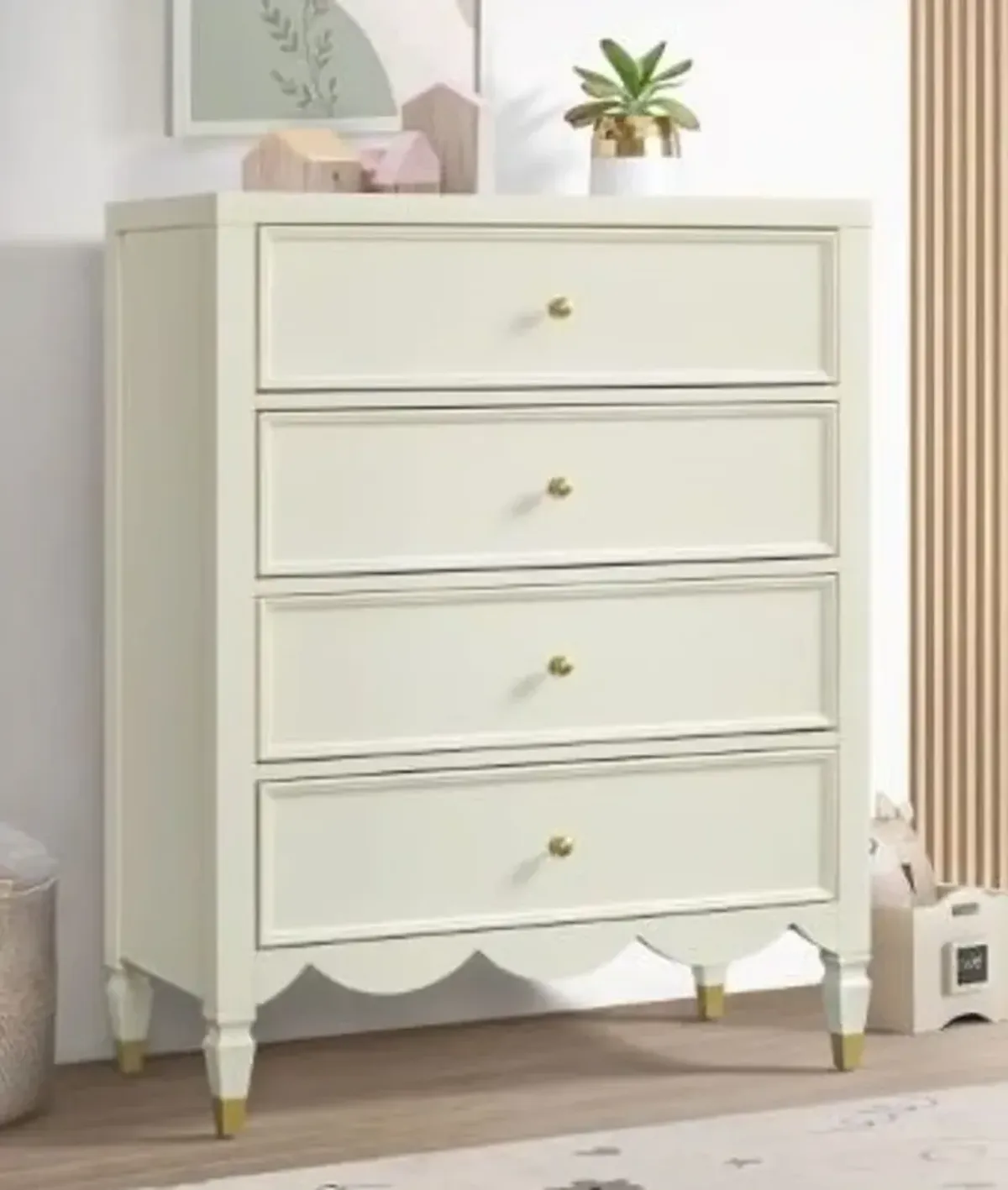 Olivia French White Chest of Drawers