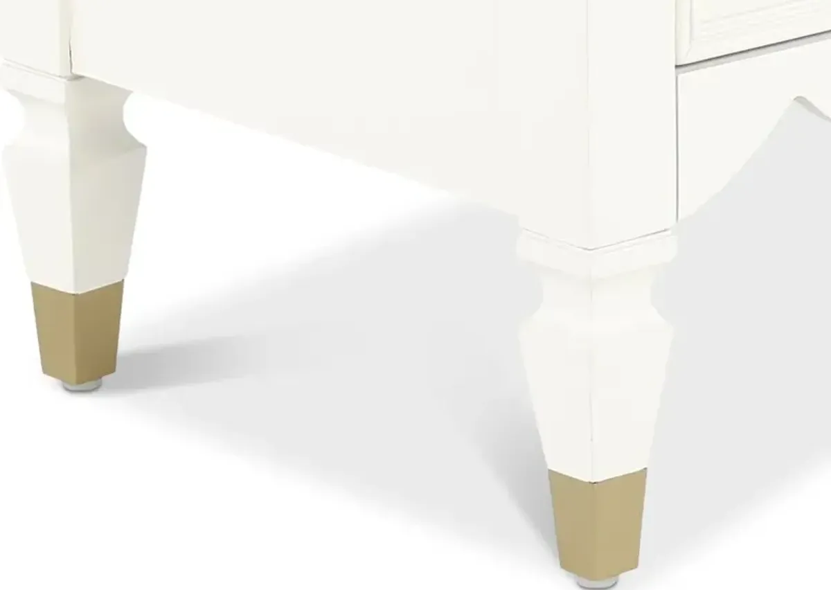 Olivia French White Chest of Drawers