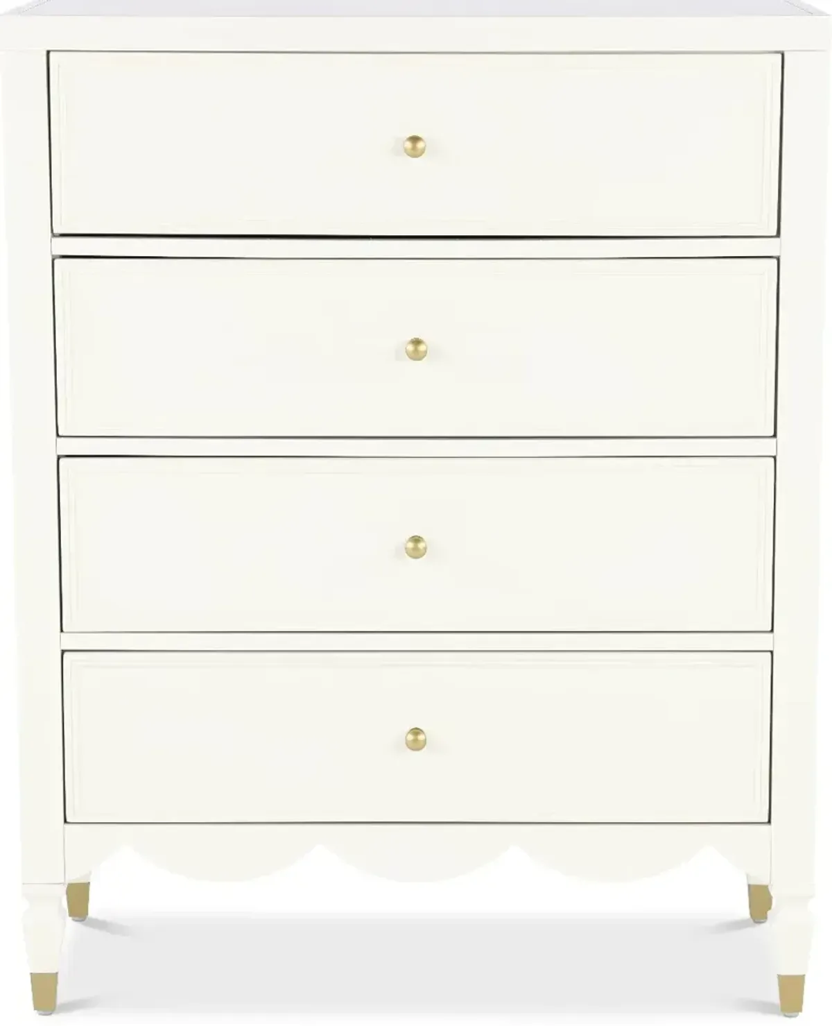 Olivia French White Chest of Drawers