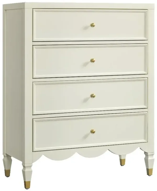 Olivia French White Chest of Drawers