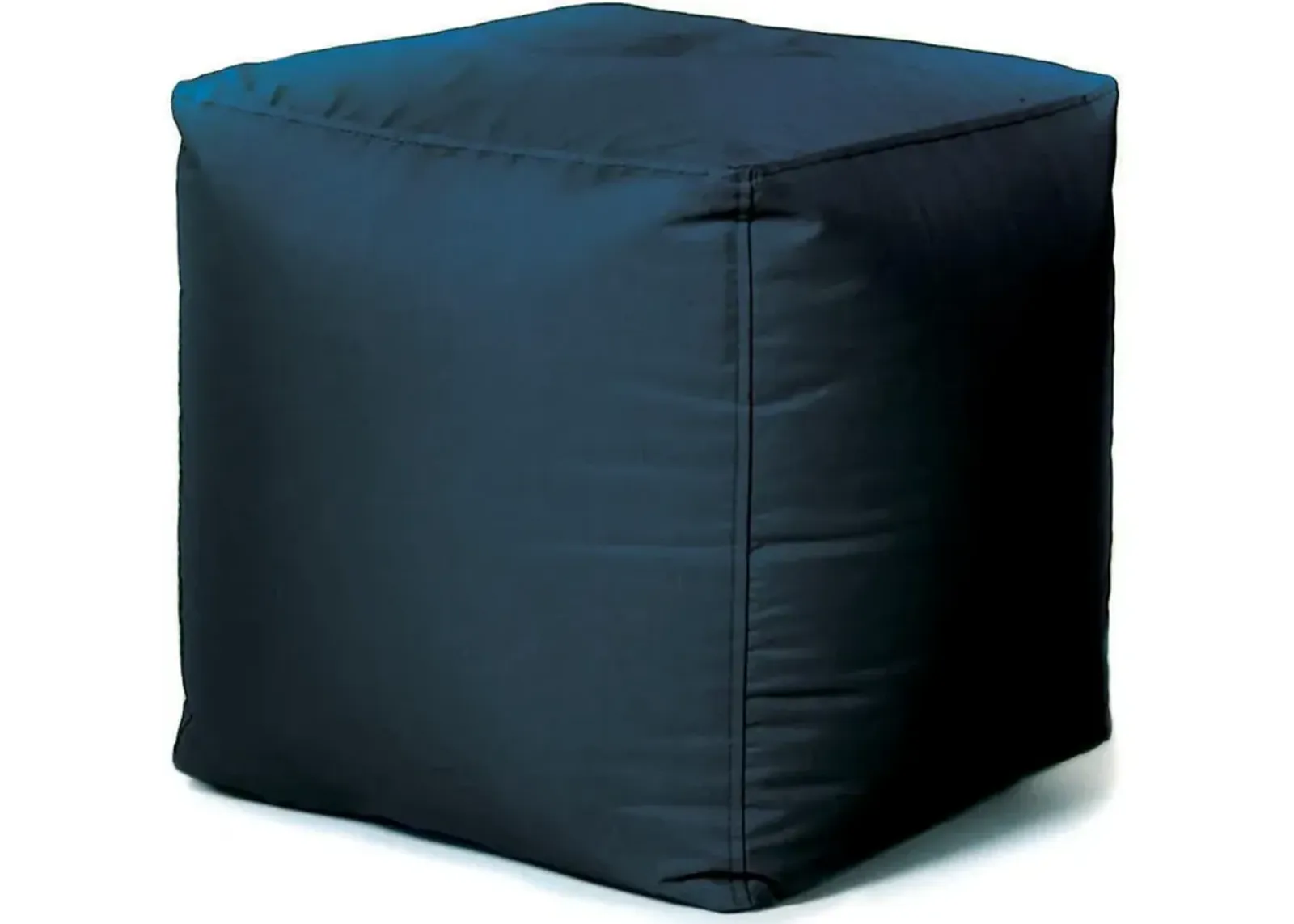 Gamma Blue Cube Ottoman Pouf