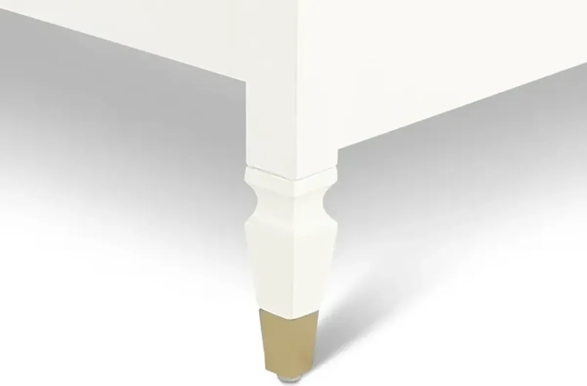 Olivia French White Twin Canopy Bed