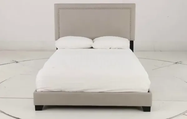 Zion Gray Full Upholstered Bed