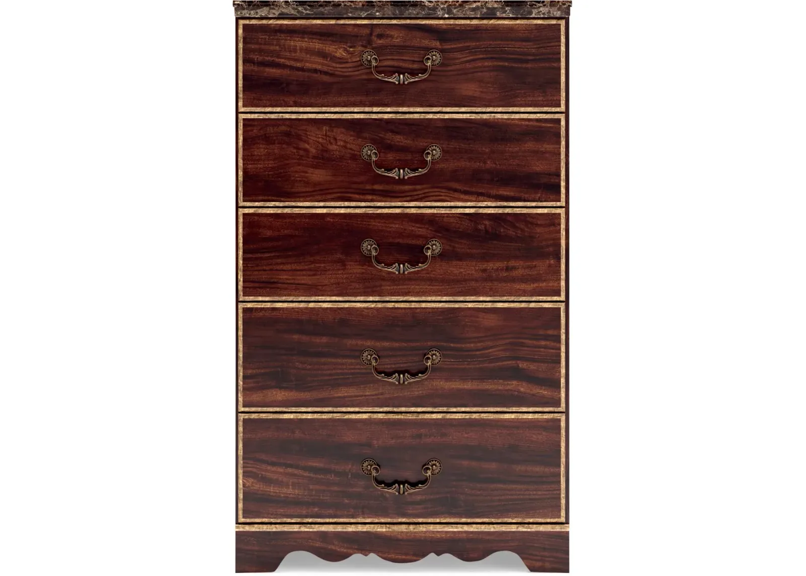 Glosser Cherry Brown Chest of Drawers