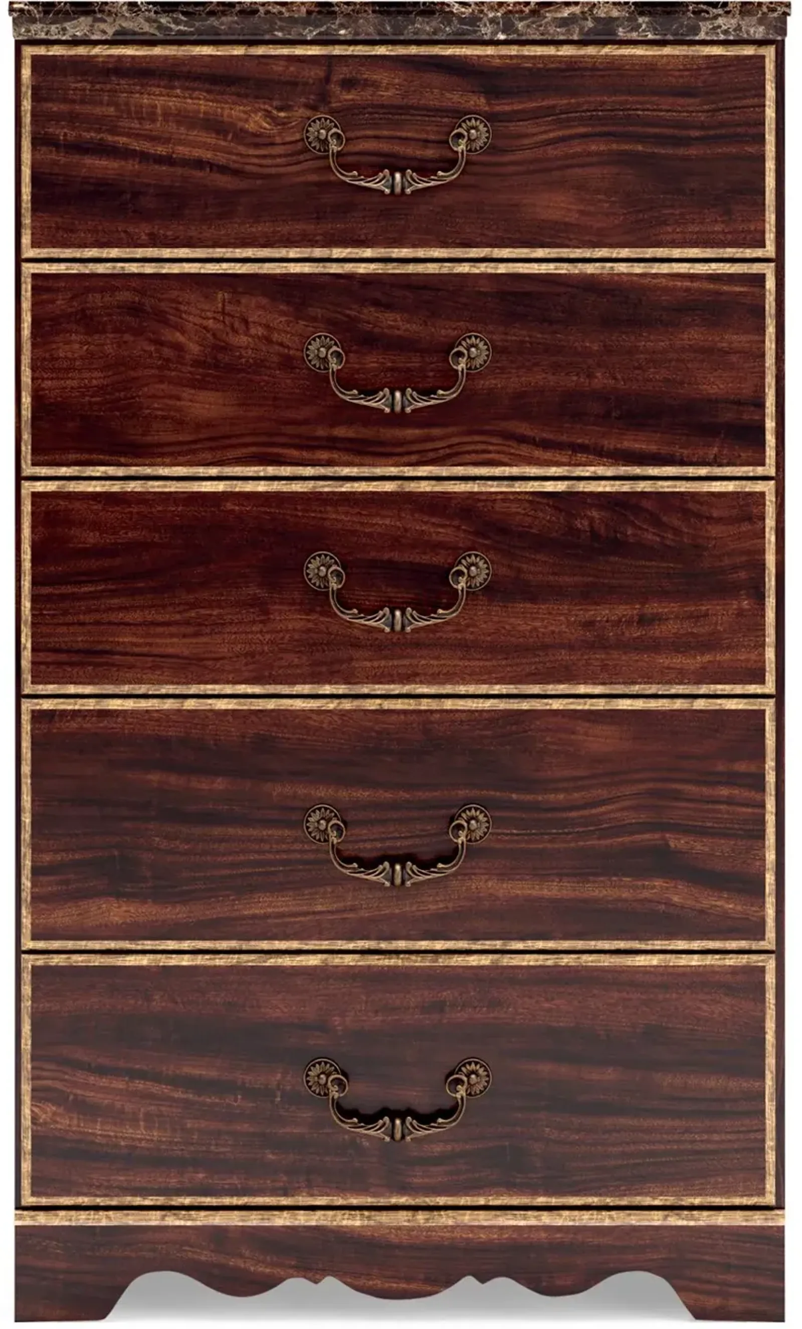 Glosser Cherry Brown Chest of Drawers