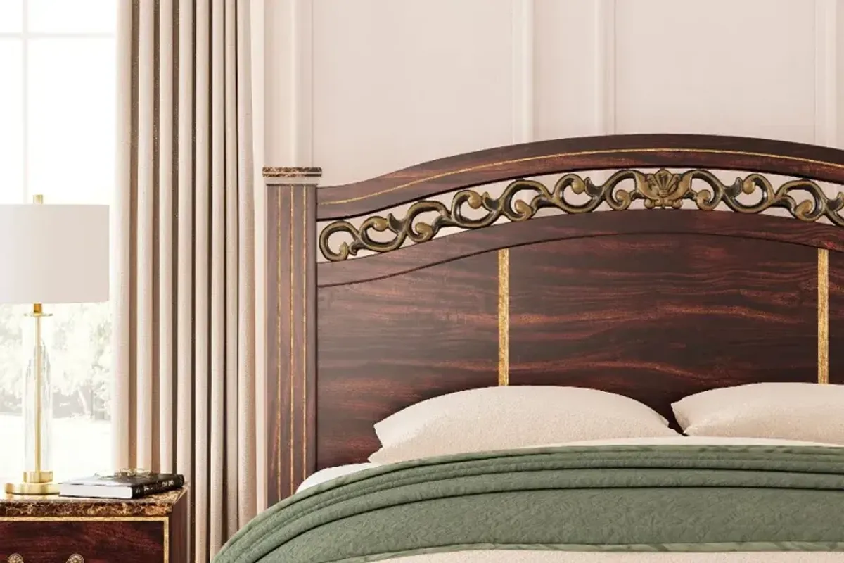 Glosser Cherry Brown Queen Headboard