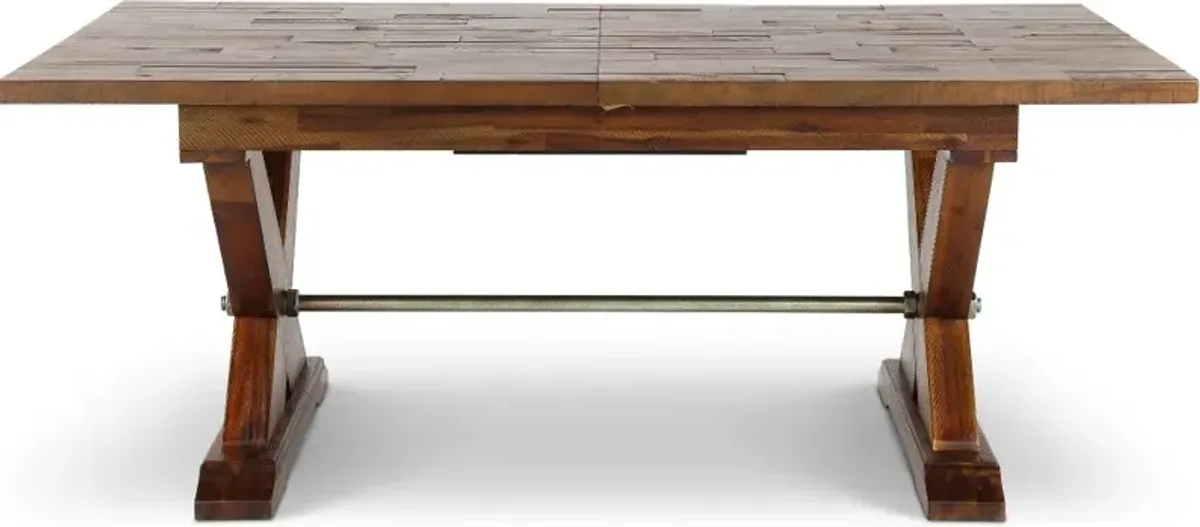 Vineyard Rustic Brown Dining Table