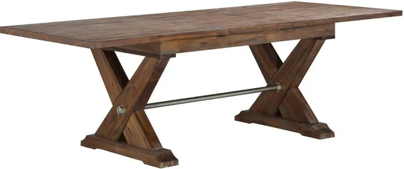 Vineyard Rustic Brown Dining Table