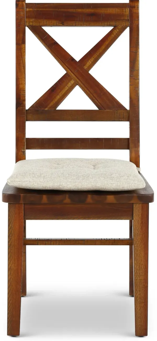Vineyard Rustic Brown Dining Chair
