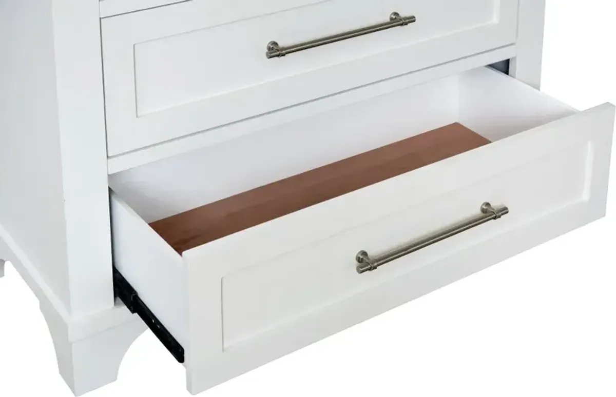 Marina White Chest of Drawers