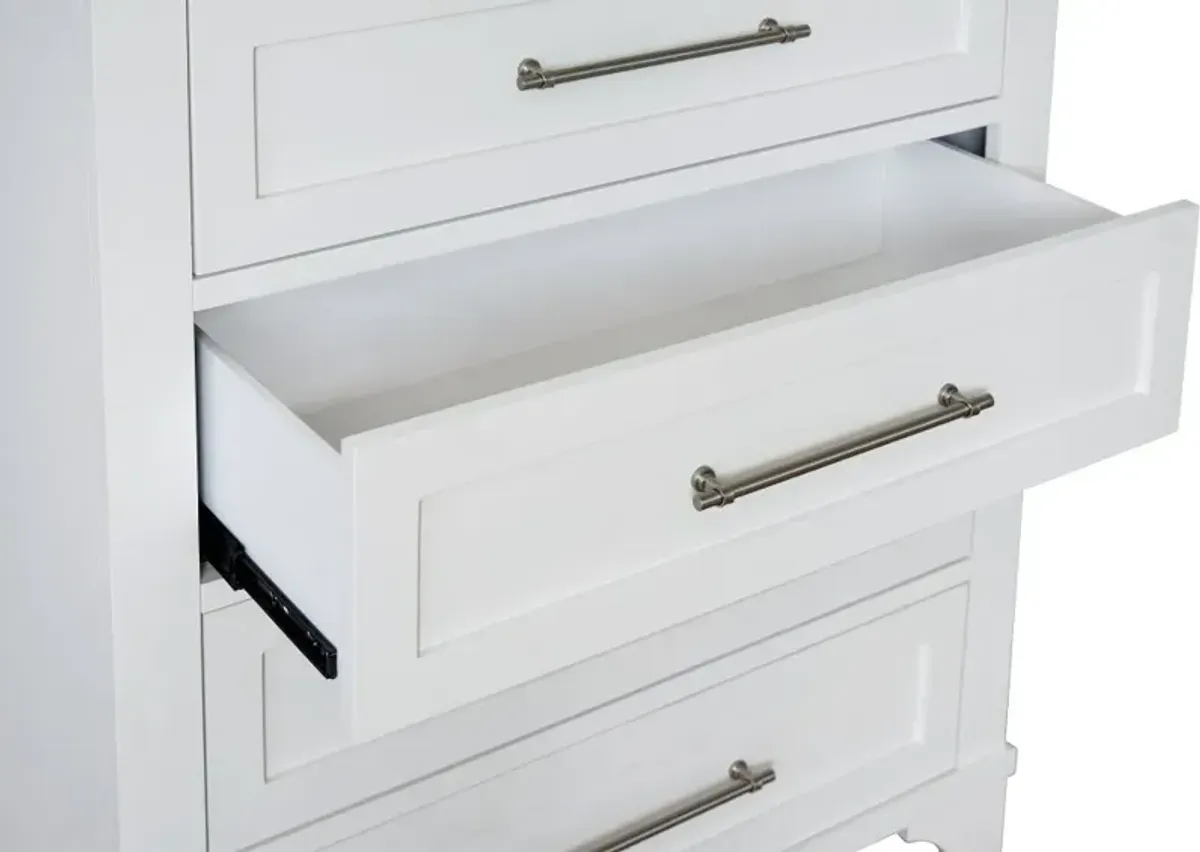 Marina White Chest of Drawers