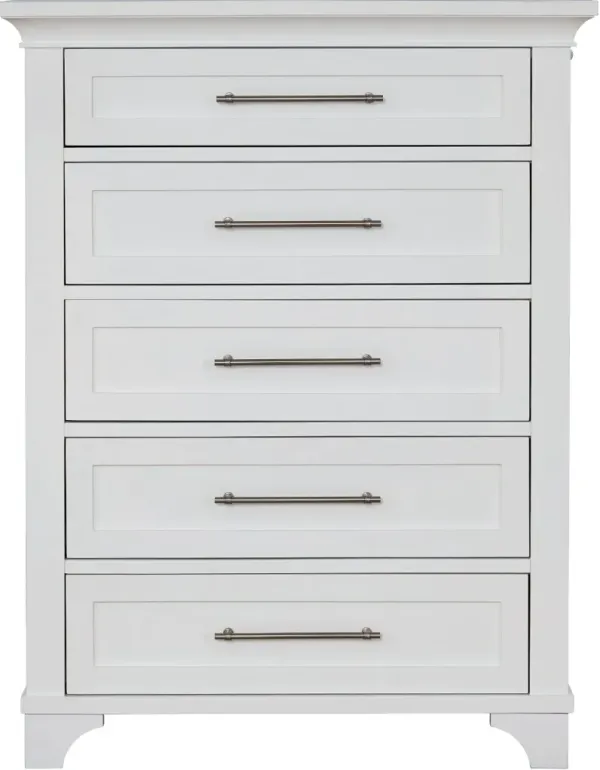 Marina White Chest of Drawers
