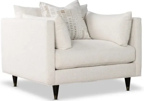 Pia Cotton White Chair