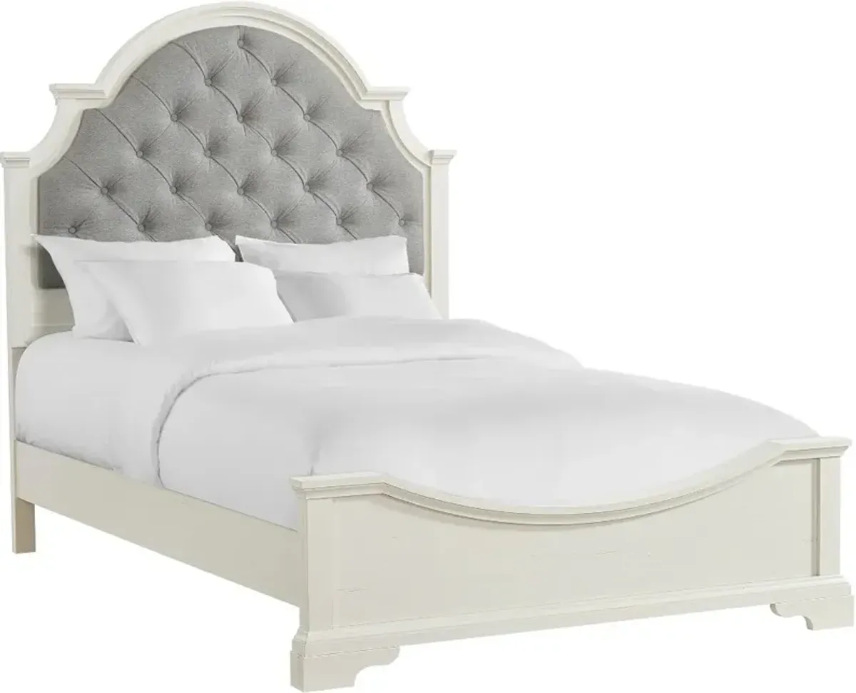 Easton White and Gray Full Bed