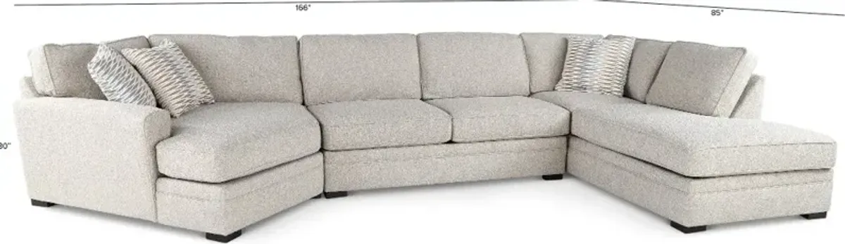 Artemis Beige 3 Piece Sectional