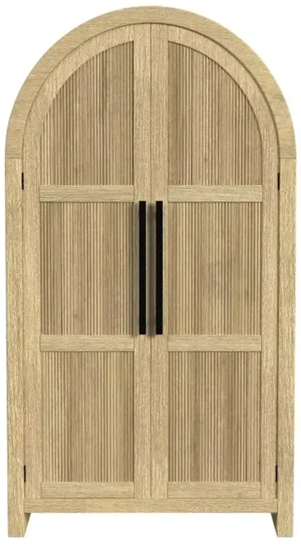 Ridgemont Natural Arched Cabinet