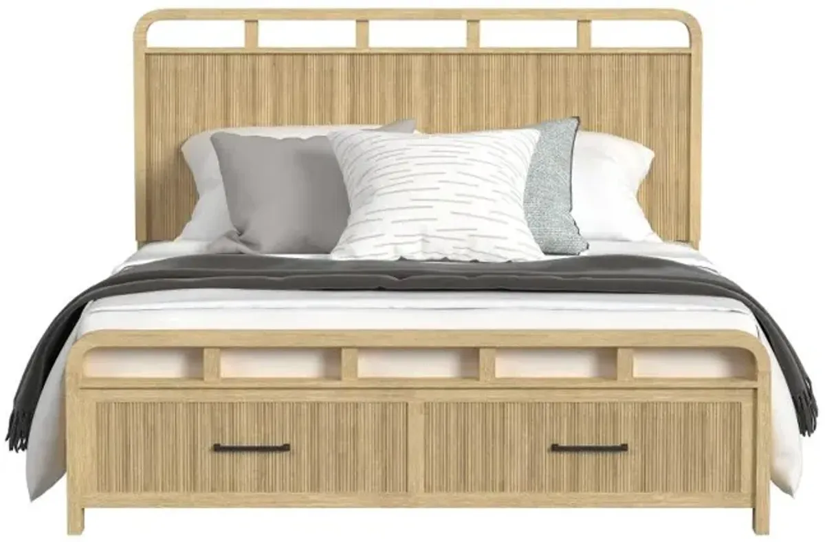 Ridgemont Natural King Storage Bed