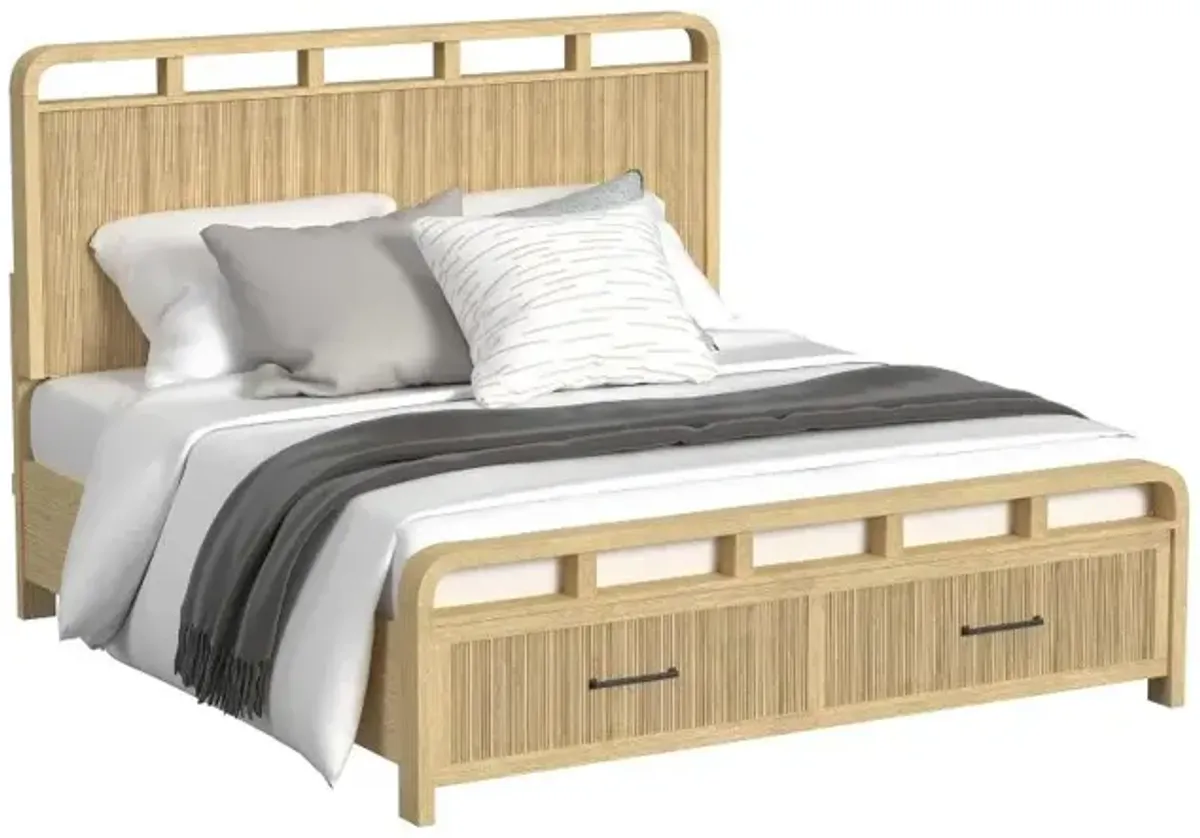 Ridgemont Natural King Storage Bed