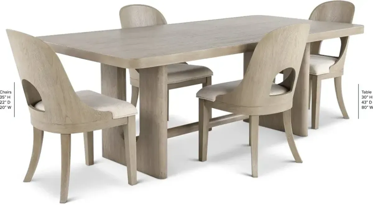 Bexley Sand Dining Table