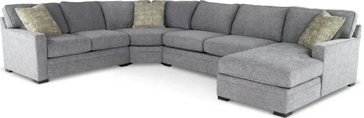 Juno Gray 4 Piece Sectional