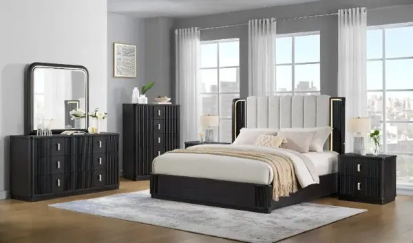 Treviso Espresso Brown King Platform Bed