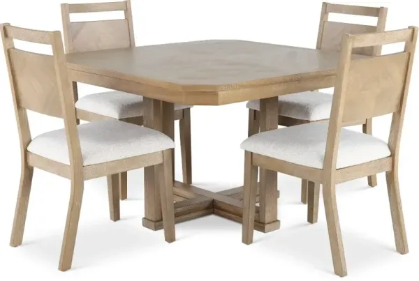 Denver Natural 5 Piece Dining Set