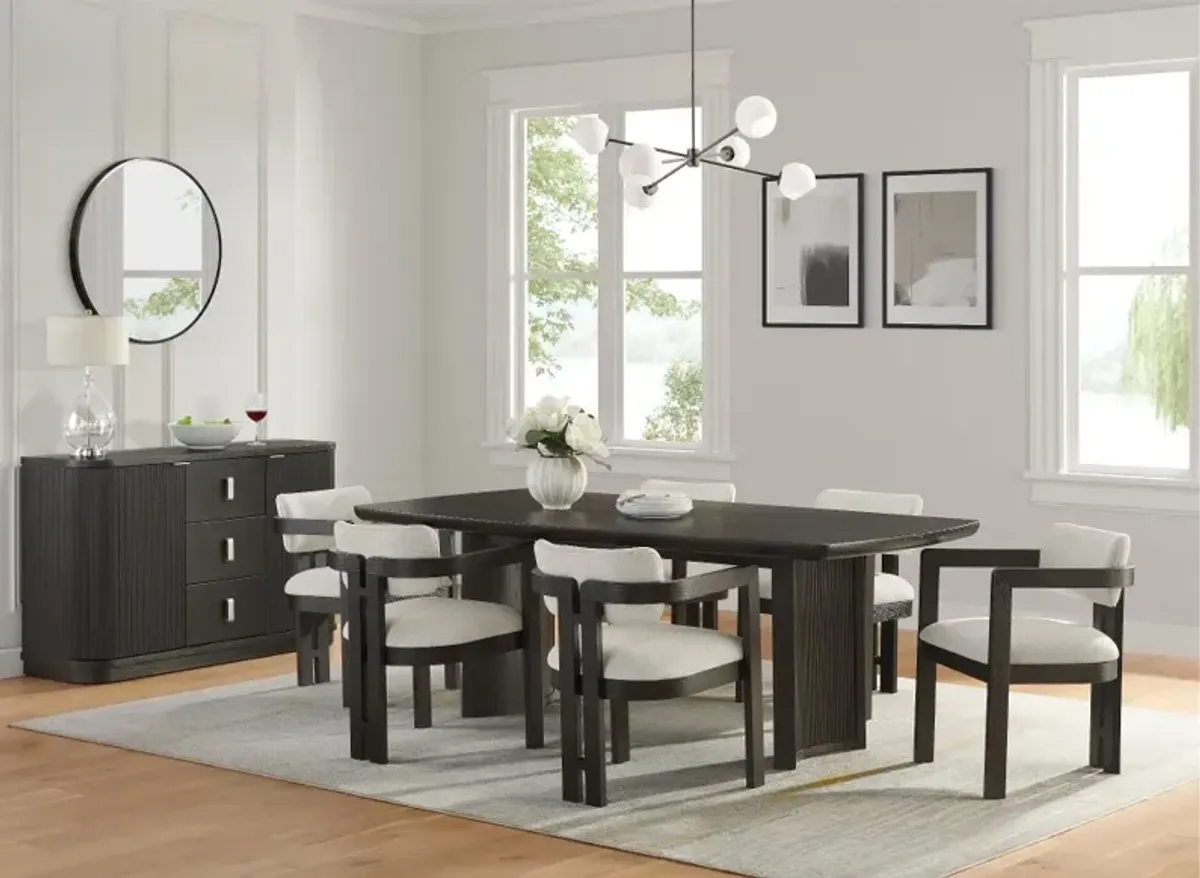 Treviso Espresso Brown 5 Piece Dining Set