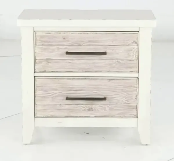 Backroads Weathered White Nightstand