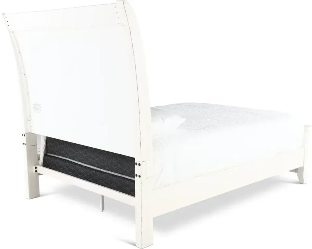 Backroads Weathered White Queen Bed