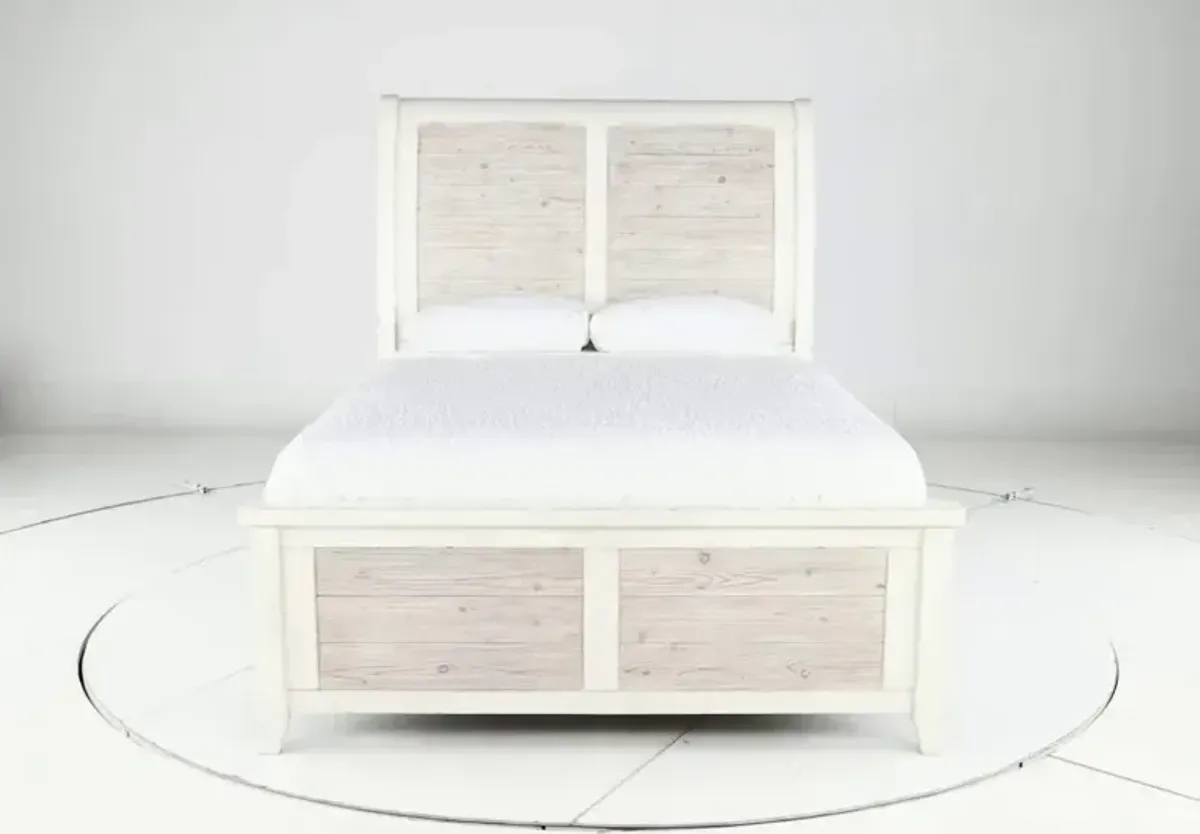 Backroads Weathered White Queen Bed