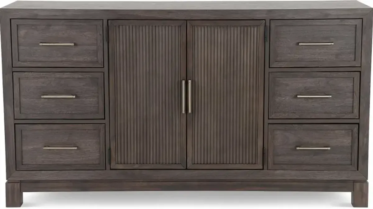 Modern Edge Brown Dresser