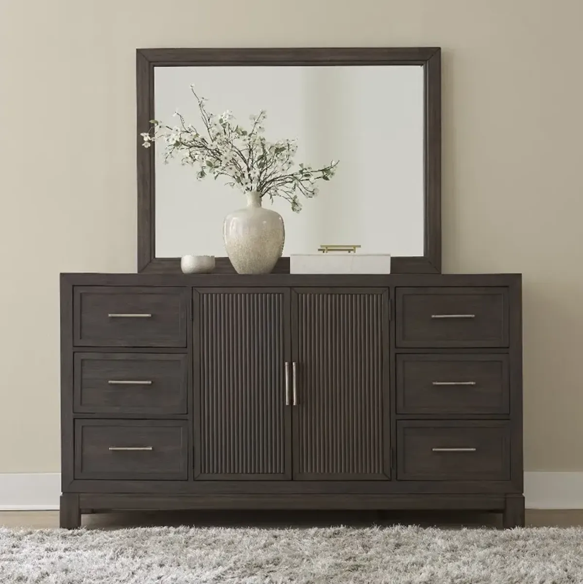 Modern Edge Brown Dresser