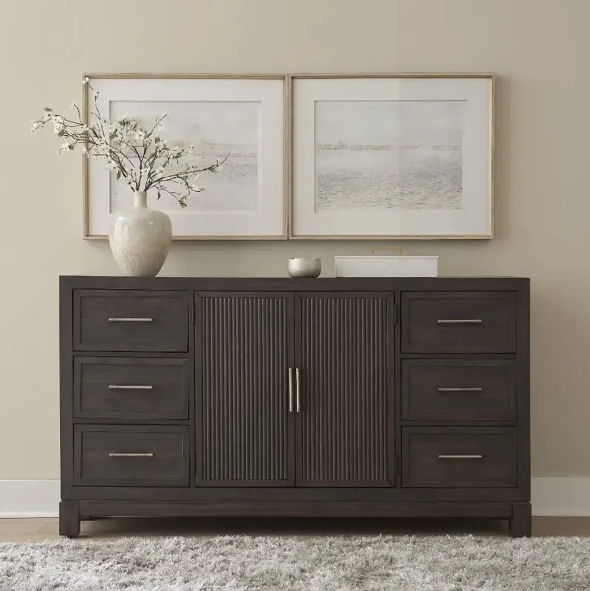 Modern Edge Brown Dresser