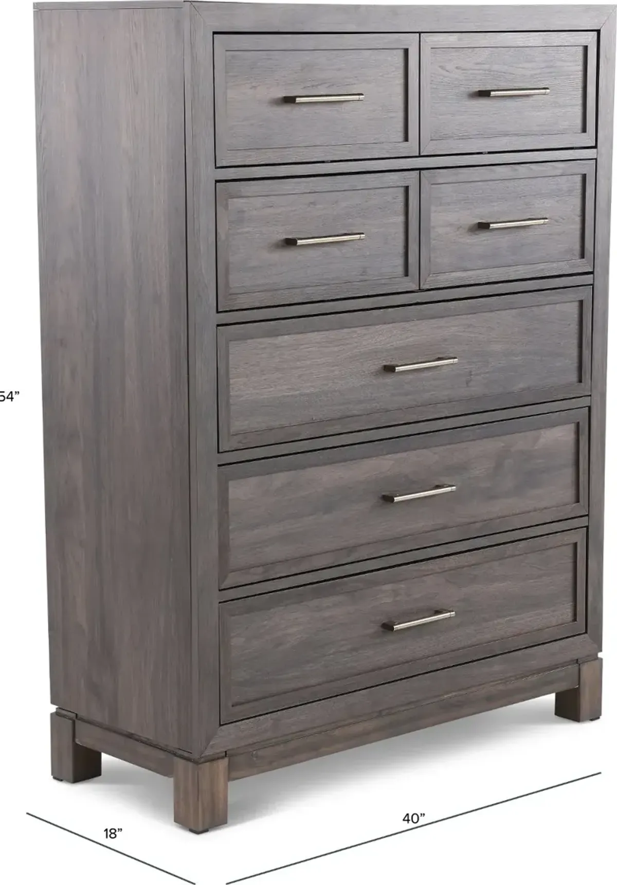 Modern Edge Brown Chest of Drawers