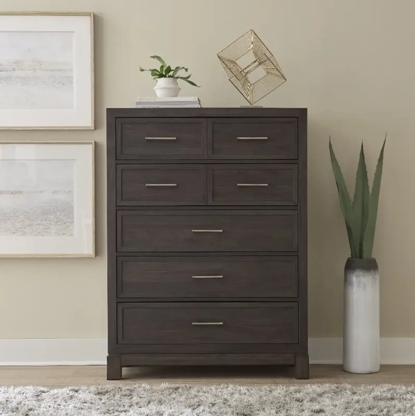 Modern Edge Brown Chest of Drawers