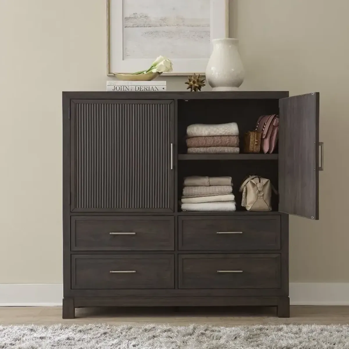 Modern Edge Brown Dressing Chest