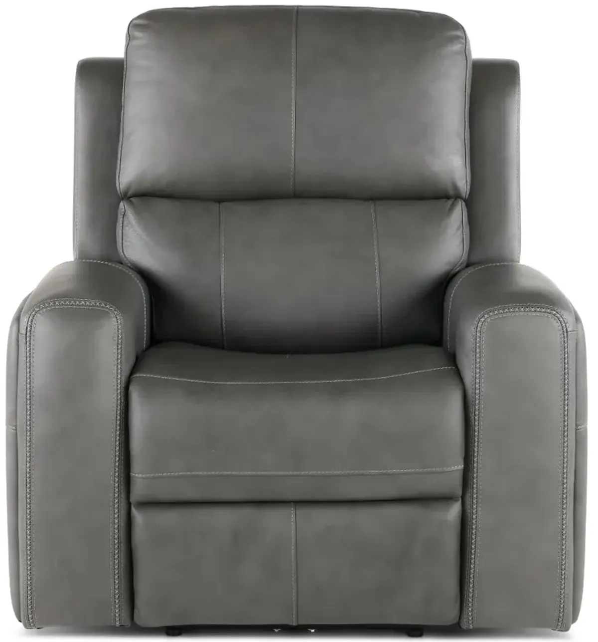 Linden Charcoal Power Recliner with Power Headrest