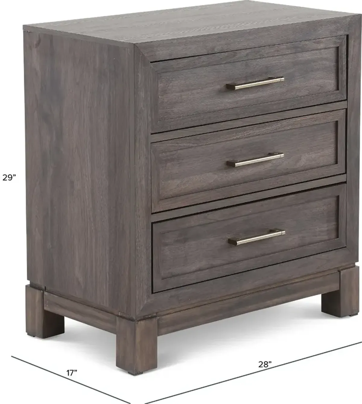 Modern Edge Brown Nightstand