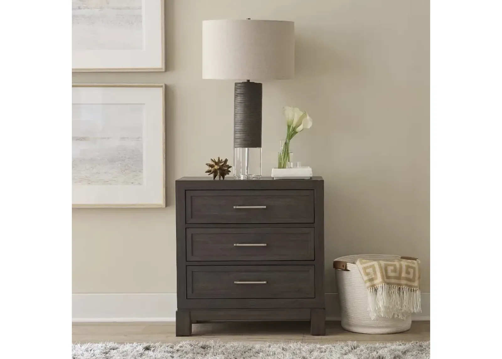 Modern Edge Brown Nightstand