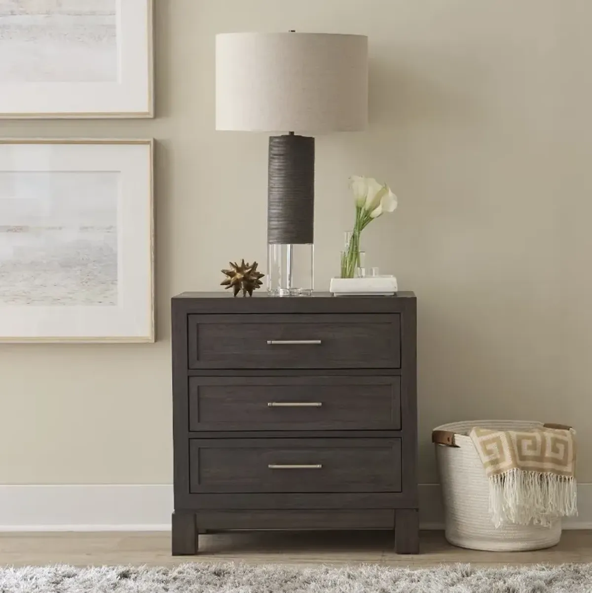 Modern Edge Brown Nightstand