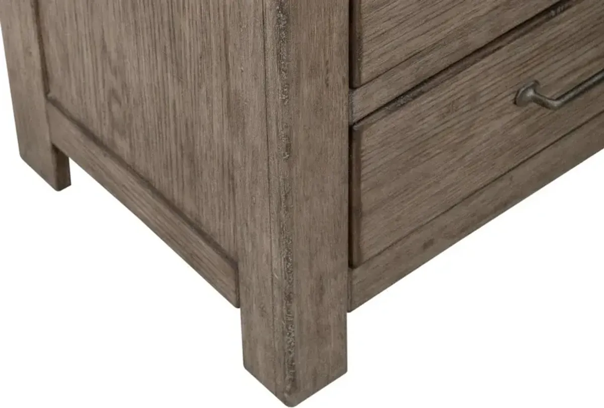 Skyview Gray Nightstand